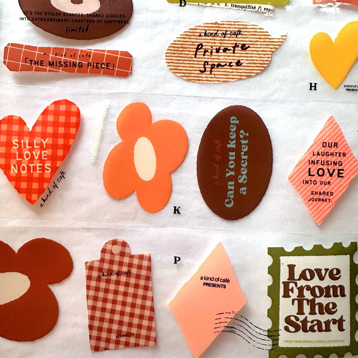 A Kind of Café - Love from the Start PET tape SAMPLES