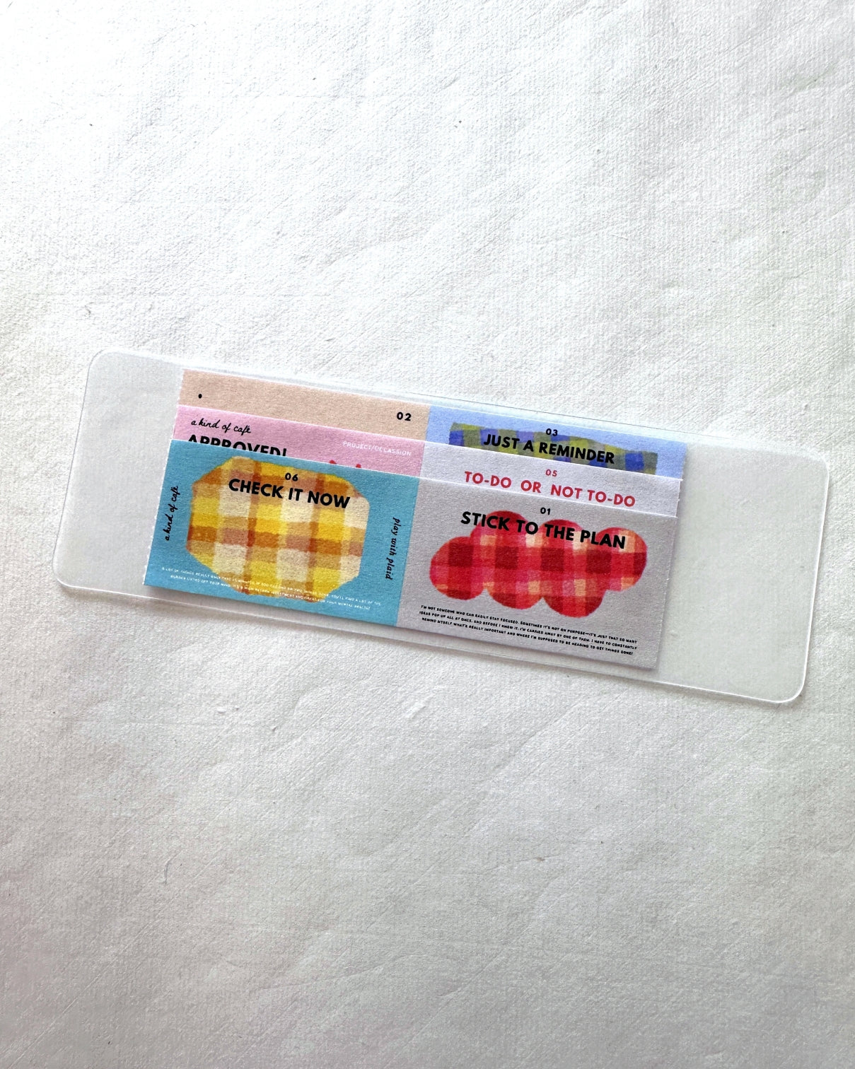 A Kind of Café - Stick to the Plan sticky memo roll SAMPLES