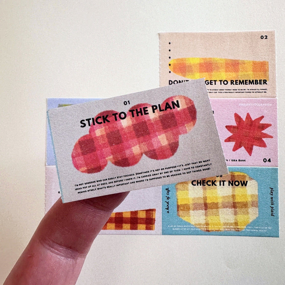 A Kind of Café - Stick to the Plan sticky memo roll SAMPLES