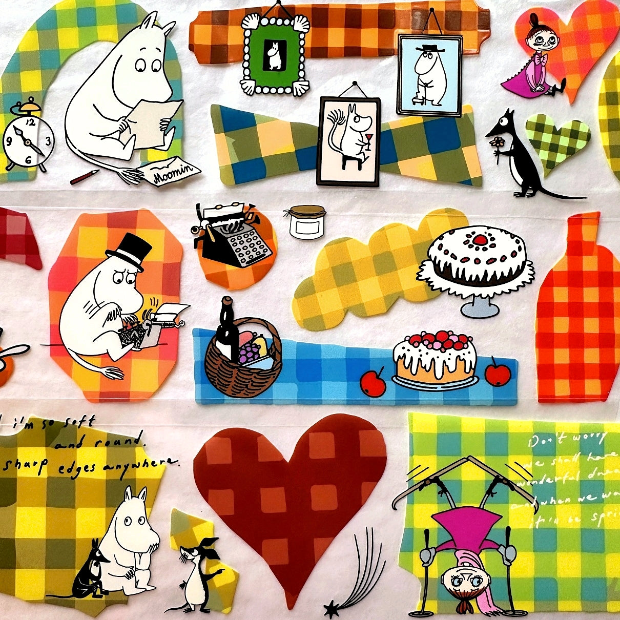 A Kind of Café x Moomin - Play with Plaid PET tape SAMPLES