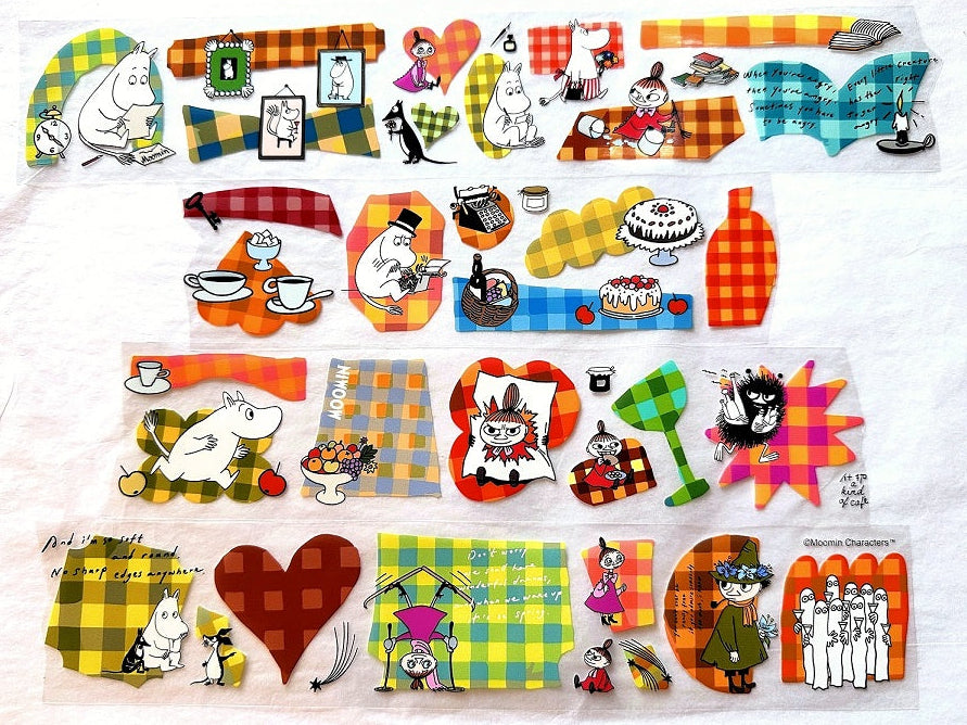 A Kind of Café x Moomin - Play with Plaid PET tape SAMPLES