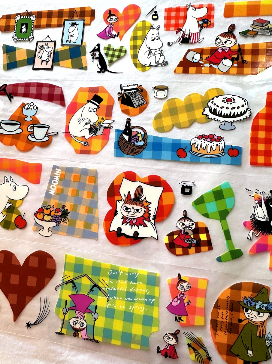 A Kind of Café x Moomin - Play with Plaid PET tape SAMPLES