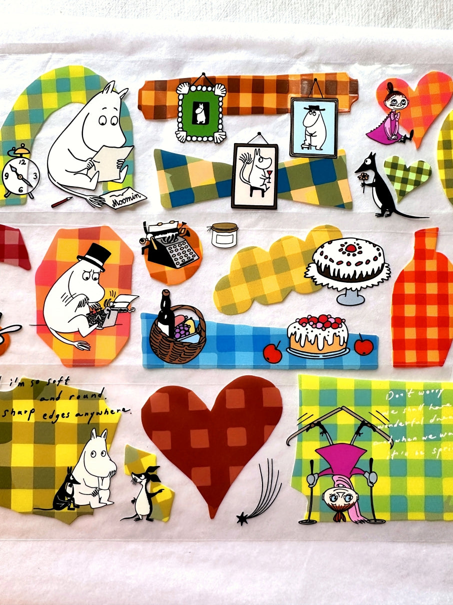 A Kind of Café x Moomin - Play with Plaid PET tape SAMPLES