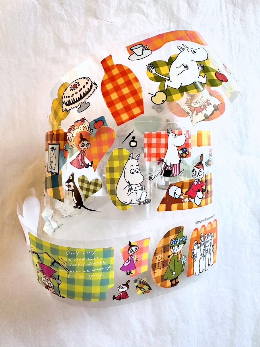 A Kind of Café x Moomin - Play with Plaid PET tape SAMPLES