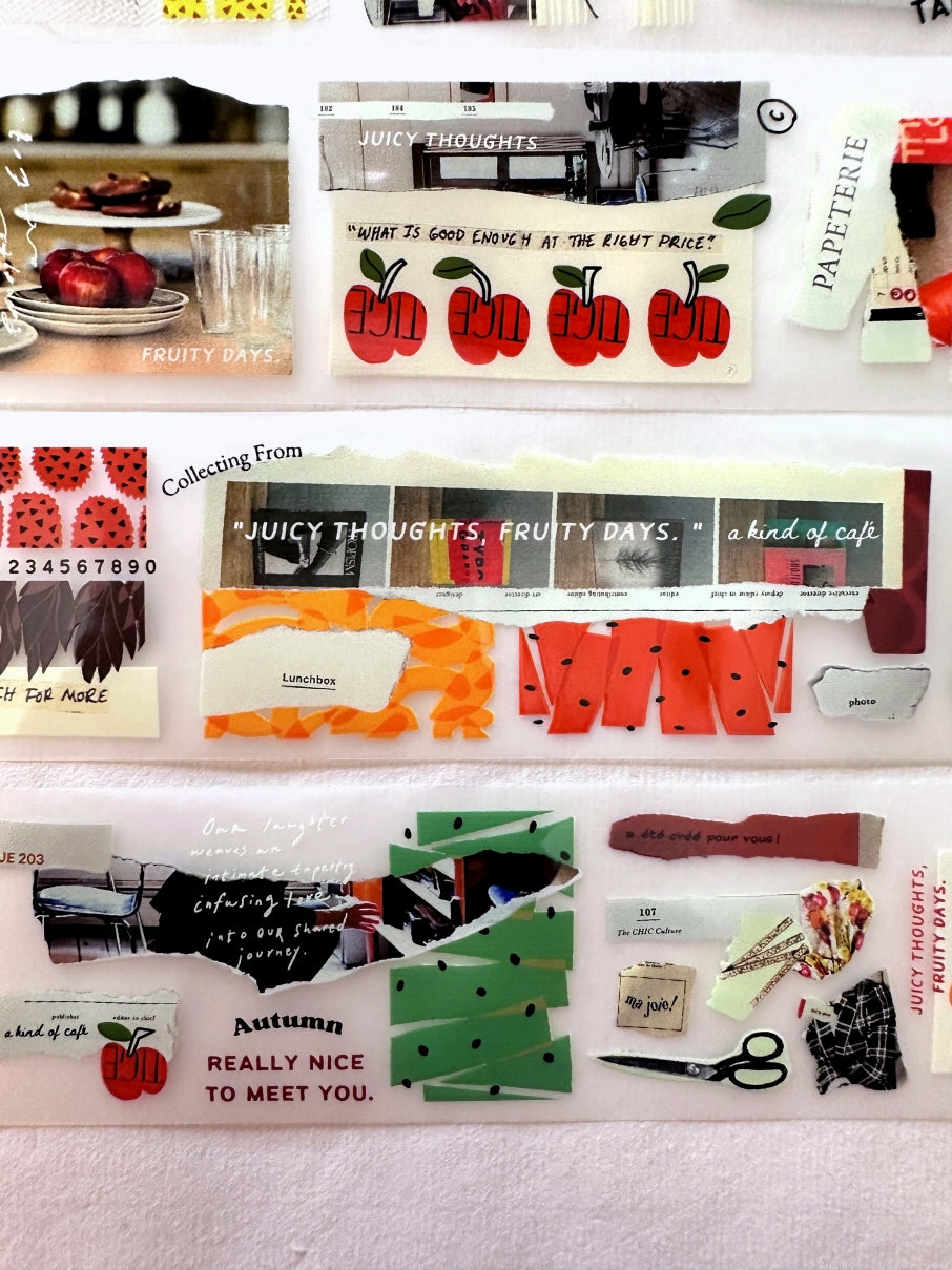 A Kind of Café - Fruity Idea Book PET tape SAMPLES
