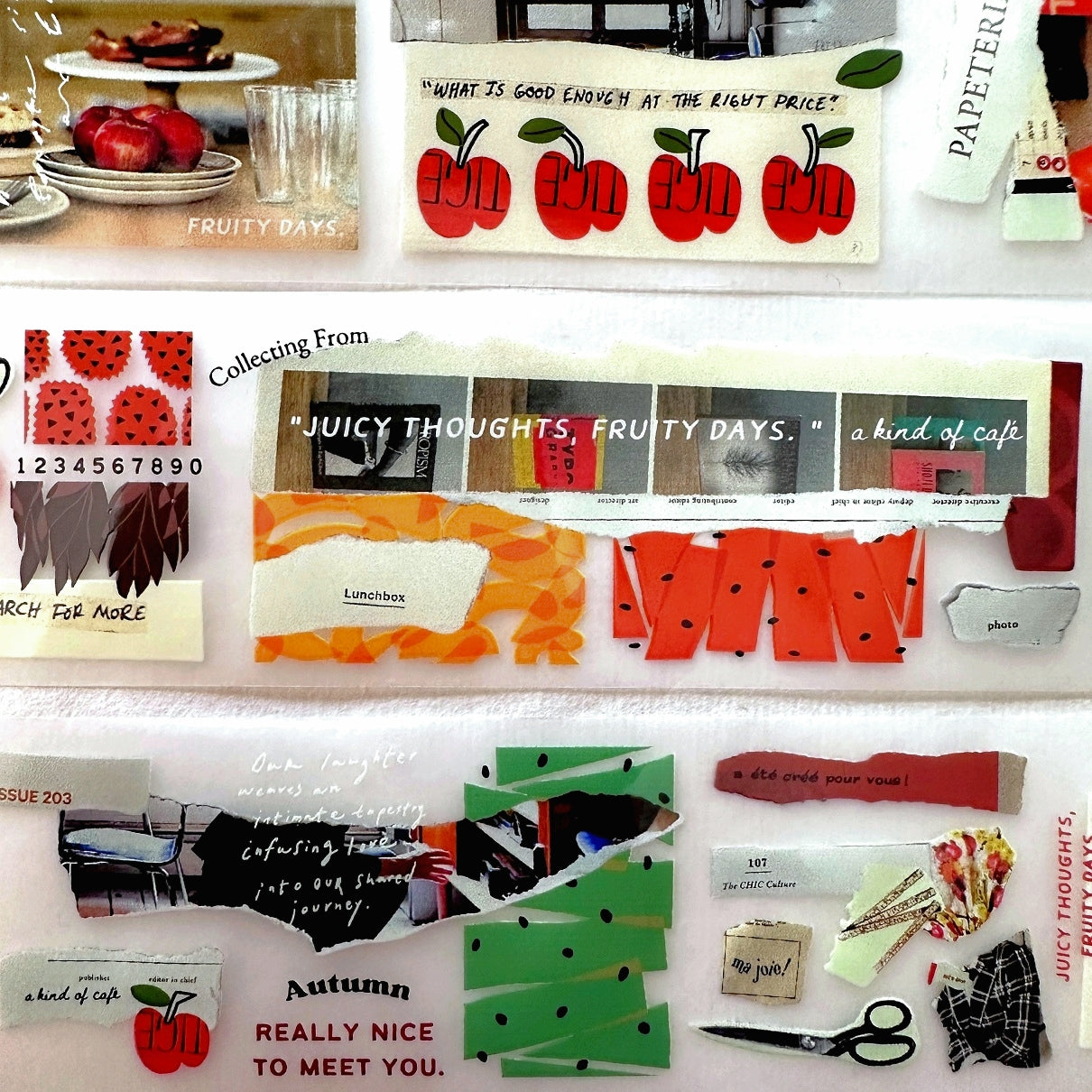 A Kind of Café - Fruity Idea Book PET tape SAMPLES