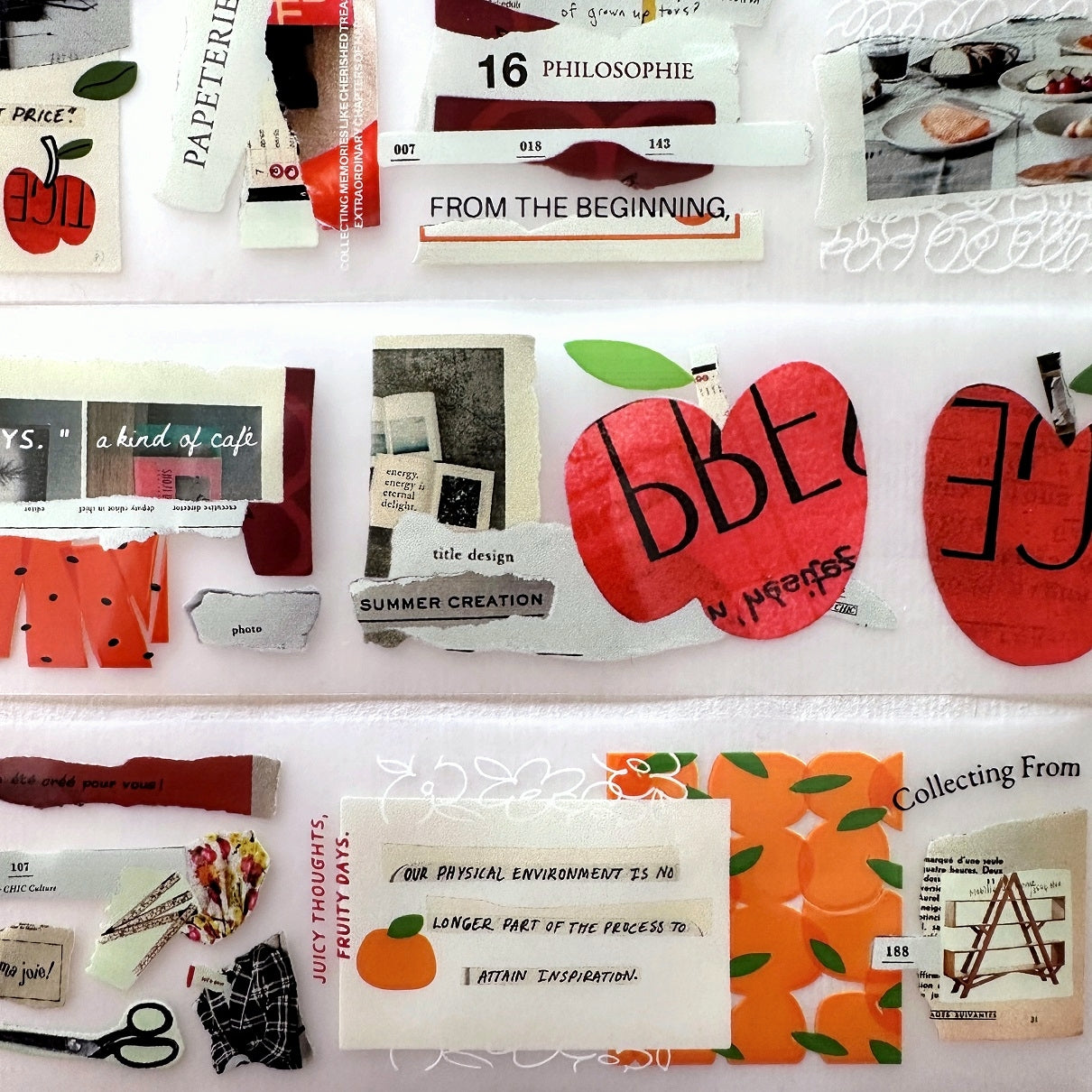 A Kind of Café - Fruity Idea Book PET tape SAMPLES