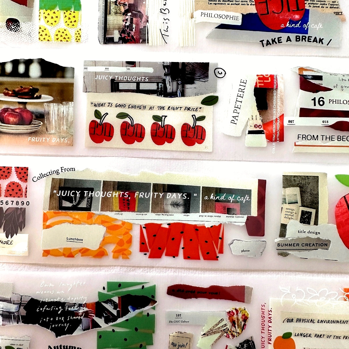 A Kind of Café - Fruity Idea Book PET tape SAMPLES
