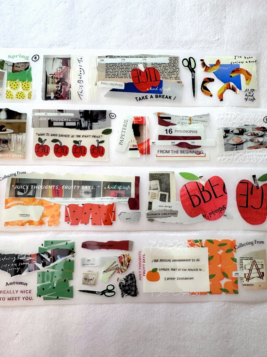 A Kind of Café - Fruity Idea Book PET tape SAMPLES
