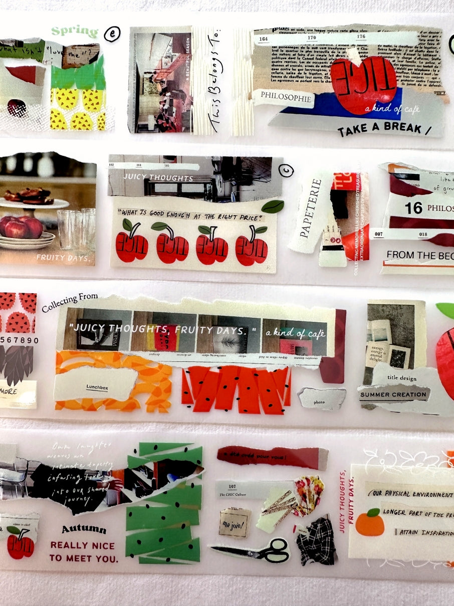 A Kind of Café - Fruity Idea Book PET tape SAMPLES