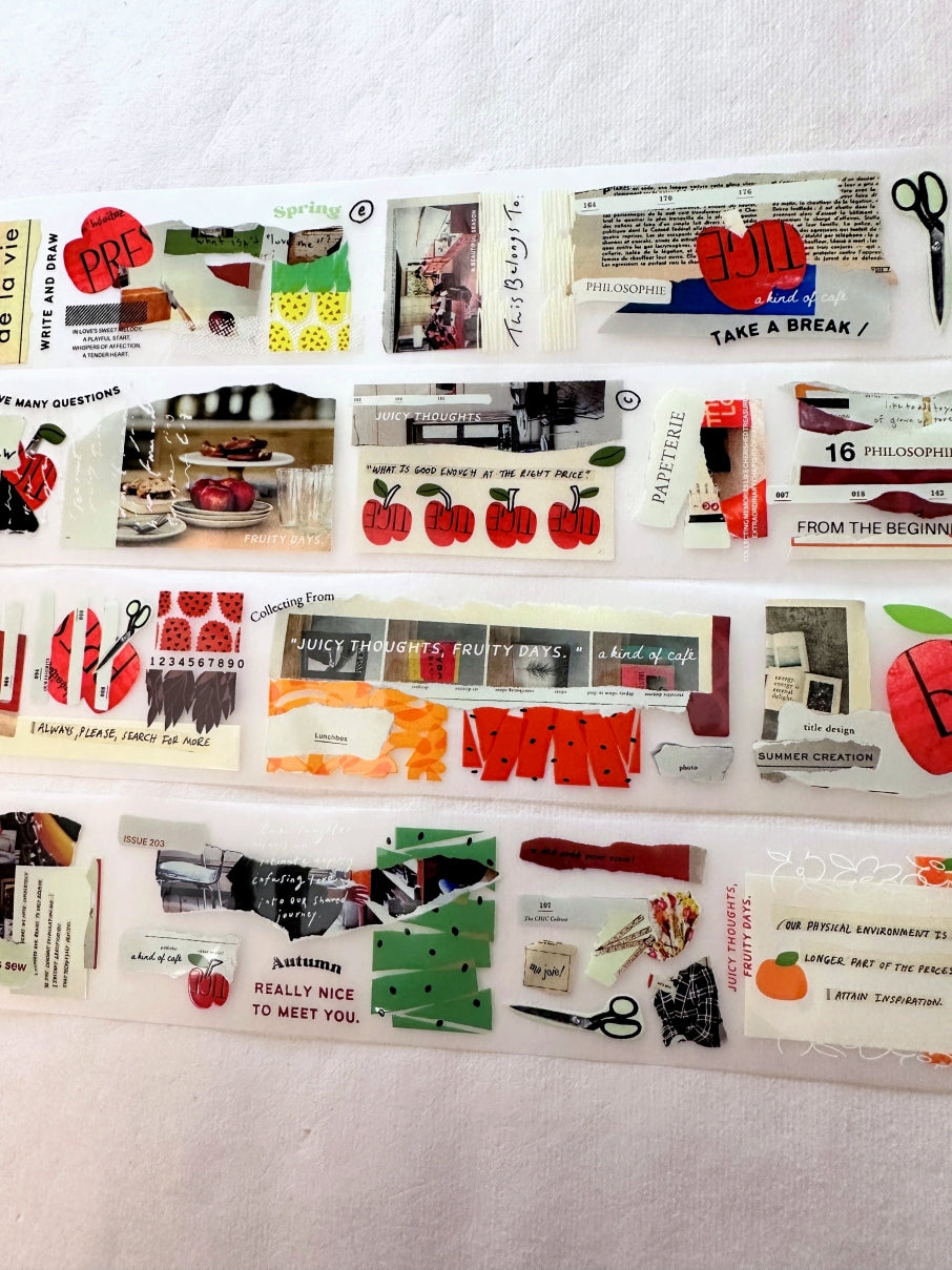 A Kind of Café - Fruity Idea Book PET tape SAMPLES