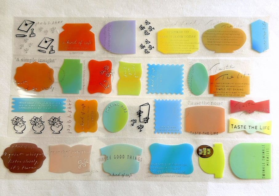 A Kind of Café - LIMITED Illustration Taipei: Taste the Life silver PET tape SAMPLES