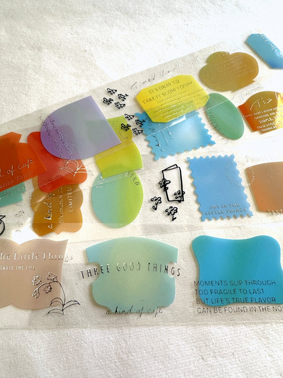 A Kind of Café - LIMITED Illustration Taipei: Taste the Life silver PET tape SAMPLES