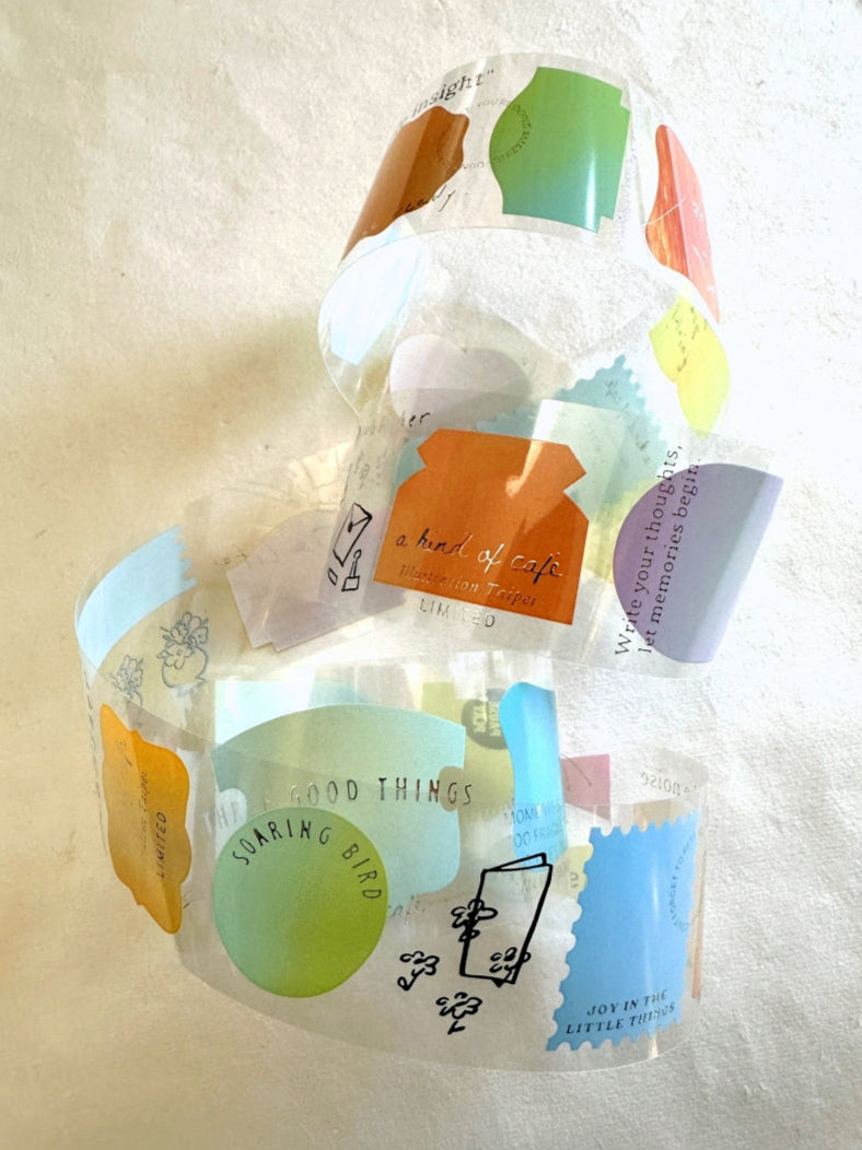 A Kind of Café - LIMITED Illustration Taipei: Taste the Life silver PET tape SAMPLES