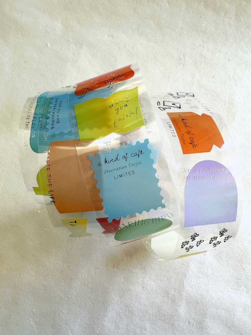 A Kind of Café - LIMITED Illustration Taipei: Taste the Life silver PET tape SAMPLES