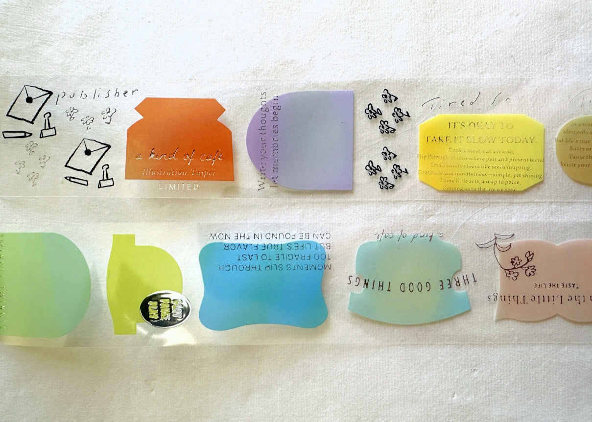 A Kind of Café - LIMITED Illustration Taipei: Taste the Life silver PET tape SAMPLES