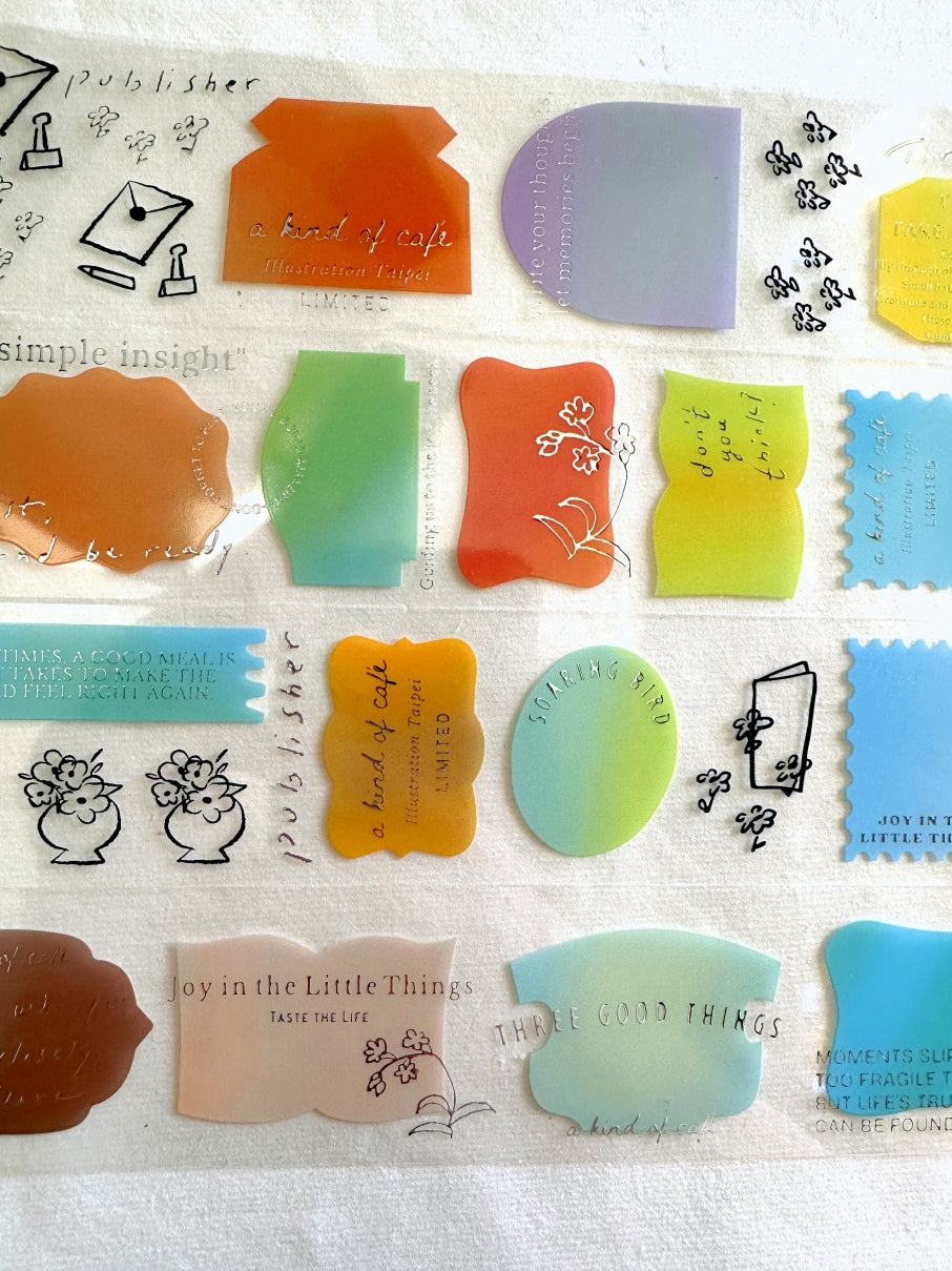 A Kind of Café - LIMITED Illustration Taipei: Taste the Life silver PET tape SAMPLES
