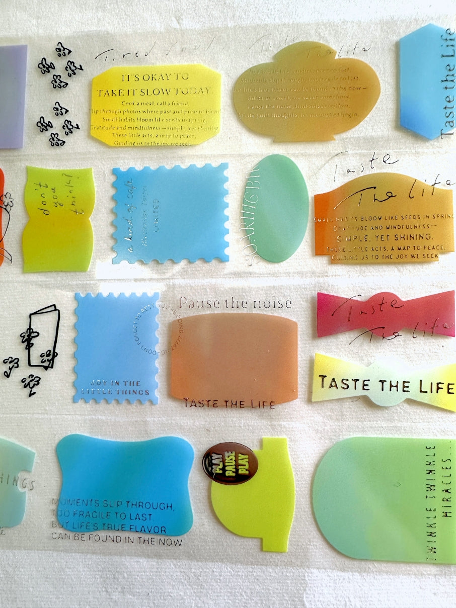 A Kind of Café - LIMITED Illustration Taipei: Taste the Life silver PET tape SAMPLES