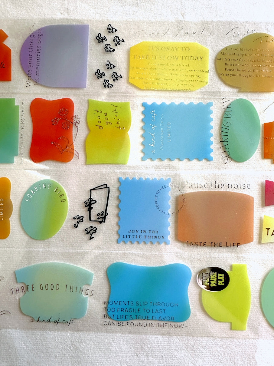 A Kind of Café - LIMITED Illustration Taipei: Taste the Life silver PET tape SAMPLES