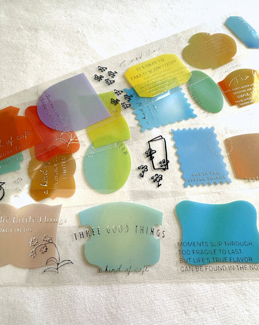 A Kind of Café - LIMITED Illustration Taipei: Taste the Life silver PET tape SAMPLES