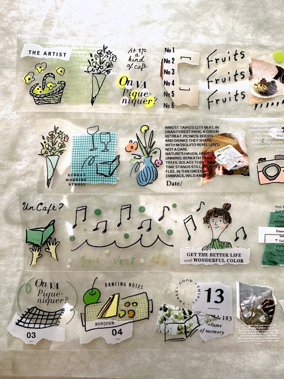 A Kind of Café - On Va Pique-niquer? v.2 PET tape SAMPLES