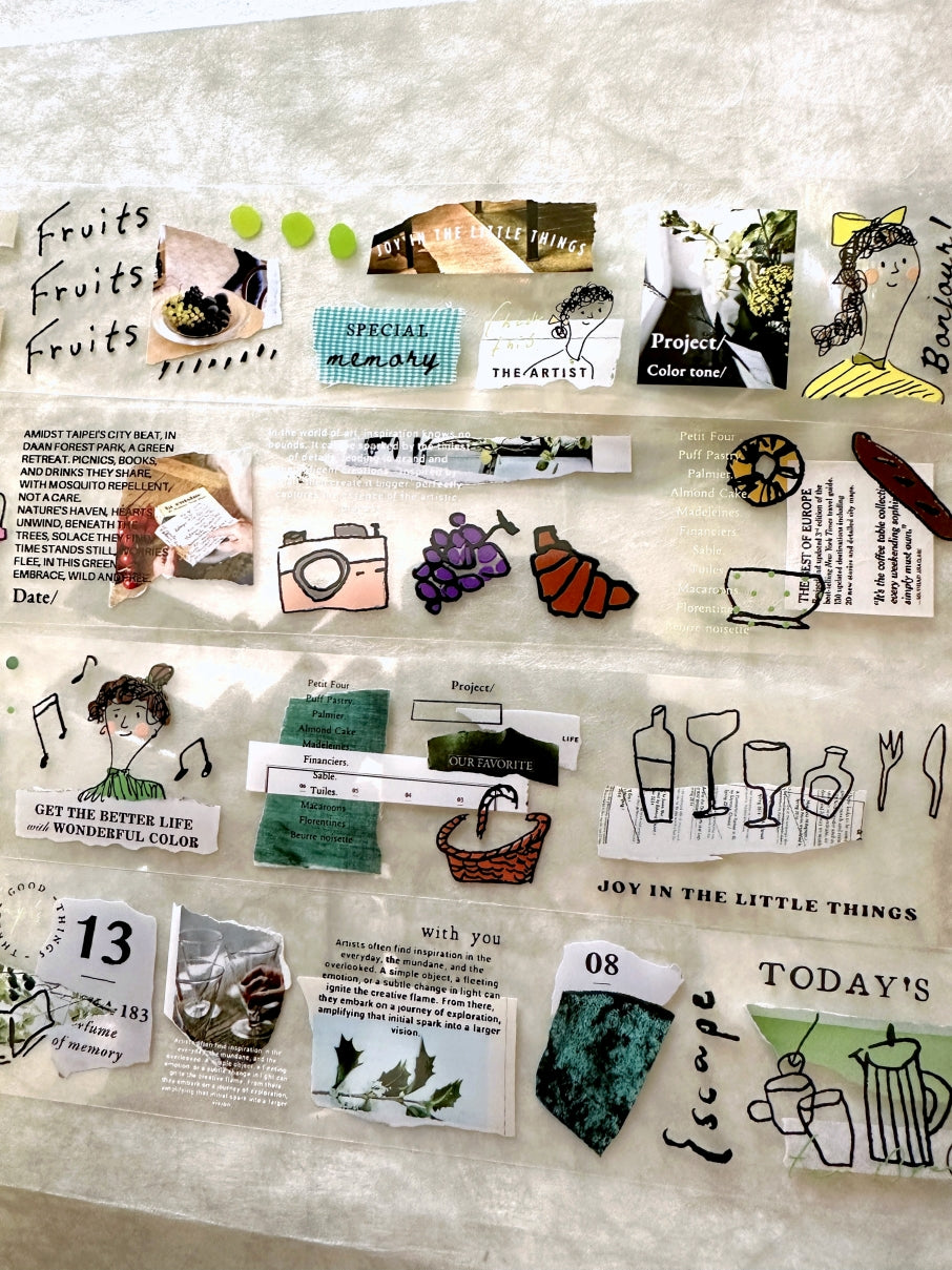 A Kind of Café - On Va Pique-niquer? v.2 PET tape SAMPLES