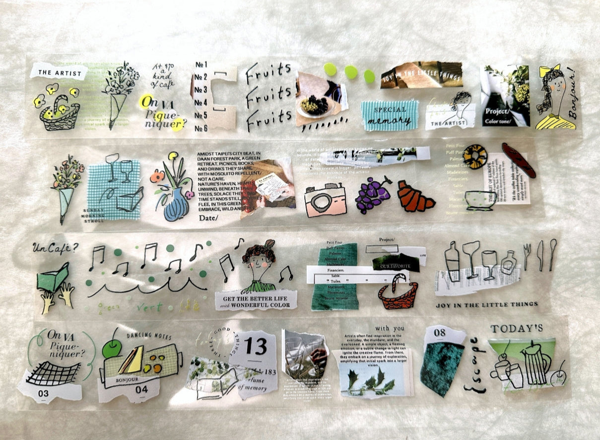 A Kind of Café - On Va Pique-niquer? v.2 PET tape SAMPLES