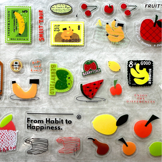 A Kind of Café - Fruity Days kiss-cut PET tape SAMPLES