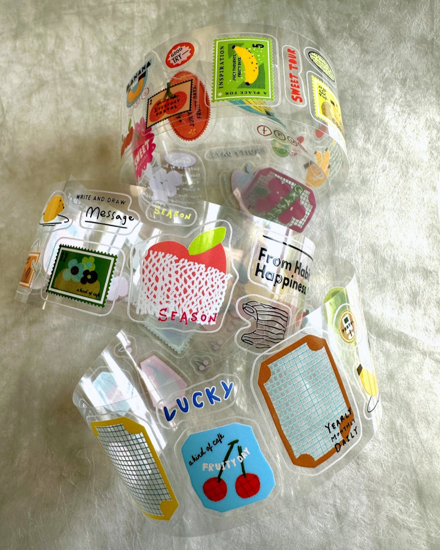 A Kind of Café - Fruity Days kiss-cut PET tape SAMPLES