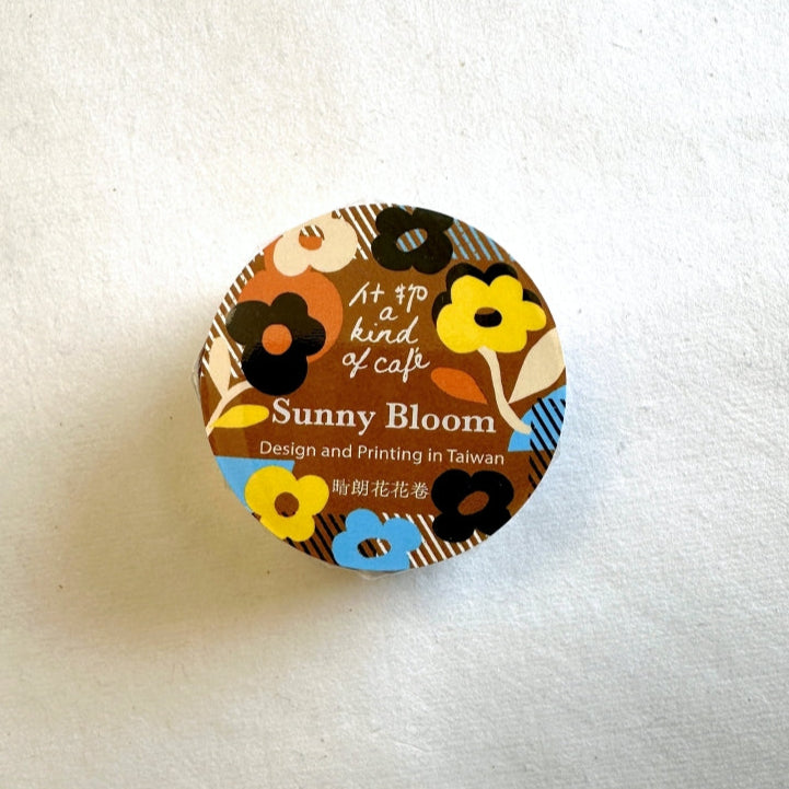 A Kind of Café - Sunny Bloom label sticker roll SAMPLES