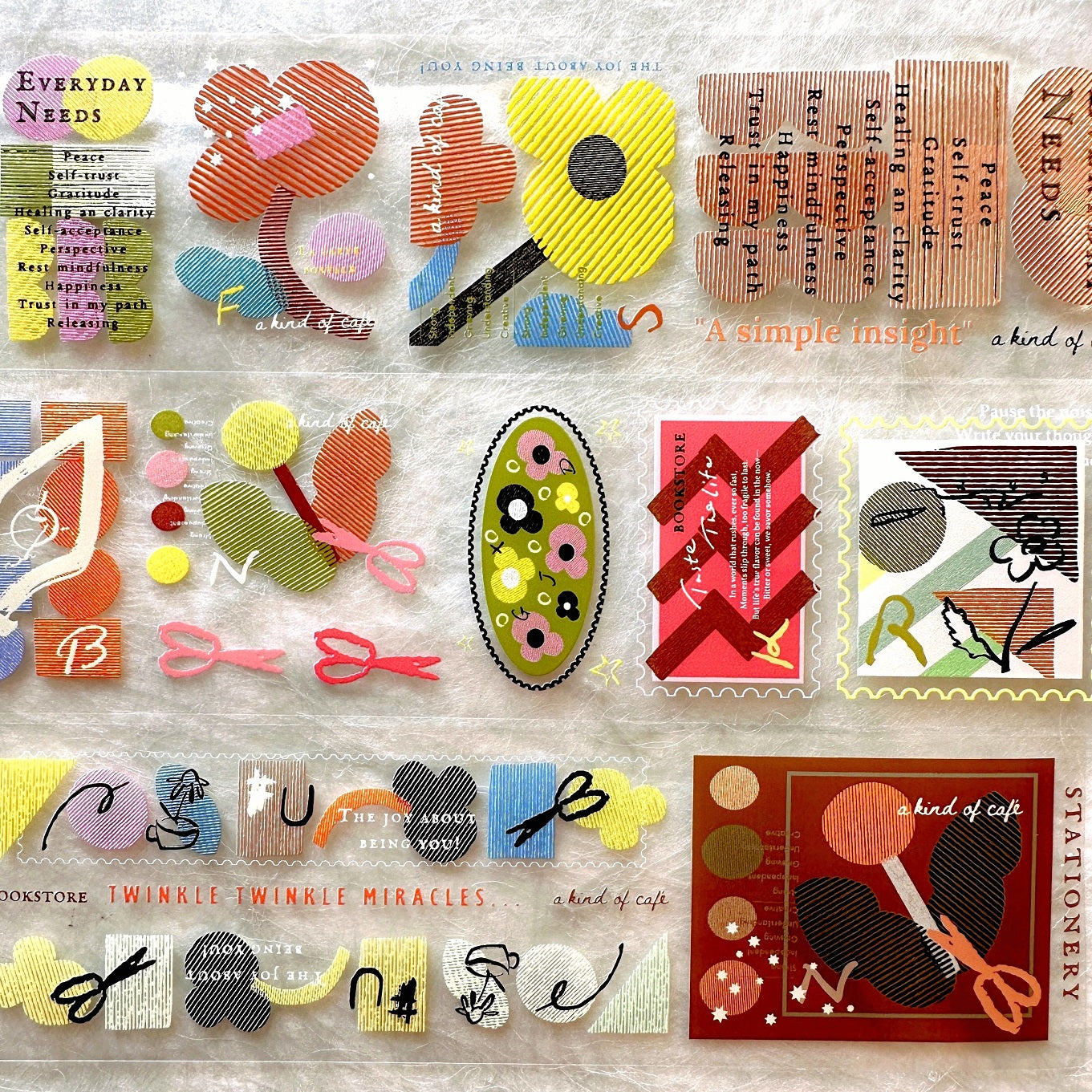 A Kind of Café - Those Happy Elements (Revisited) PET tape SAMPLES