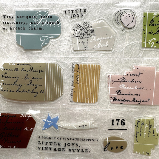 A Kind of Café - Mademoiselle's Vintage Joy kiss-cut PET tape SAMPLES