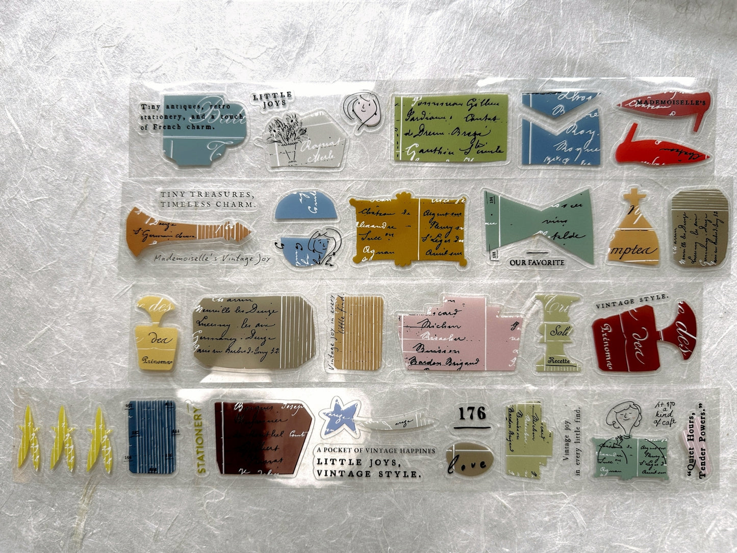 A Kind of Café - Mademoiselle's Vintage Joy kiss-cut PET tape SAMPLES