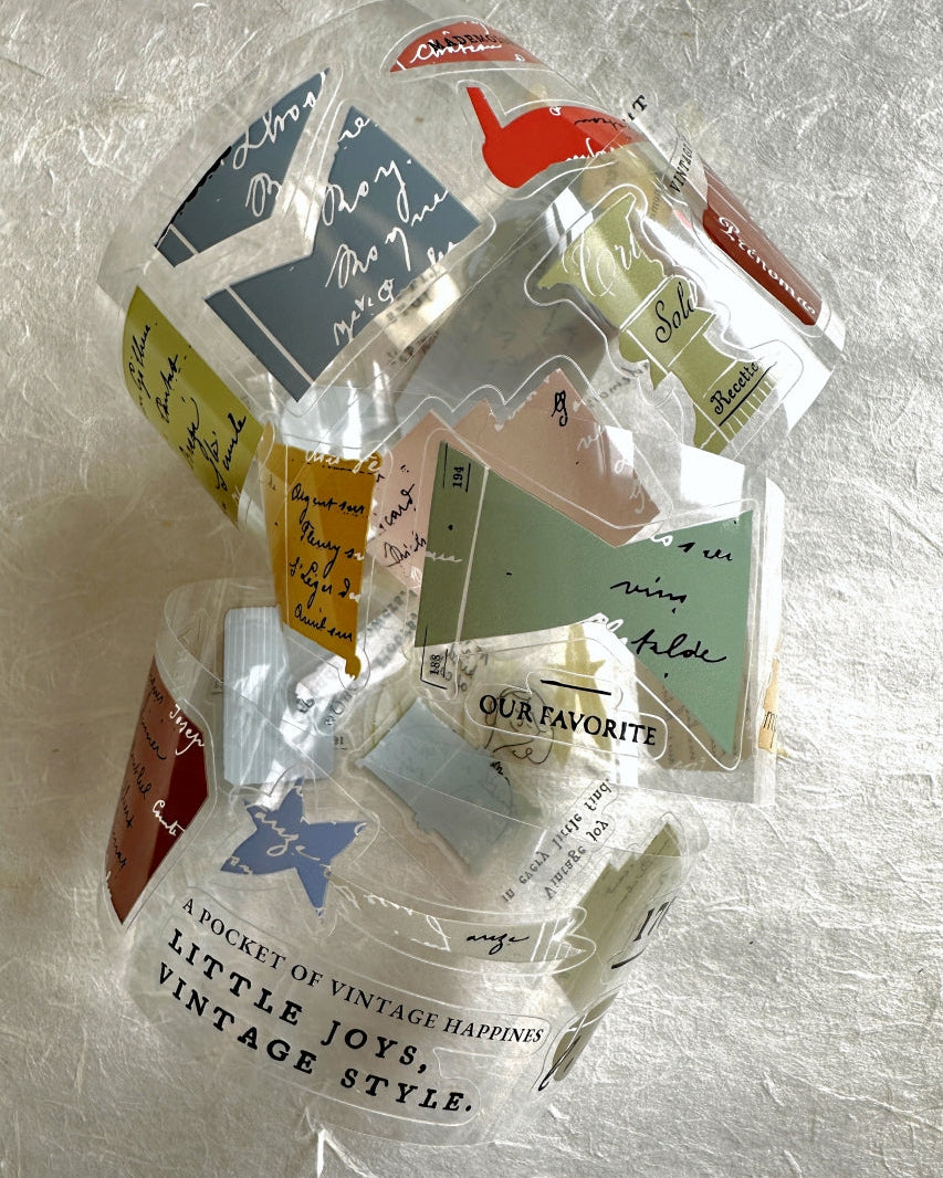 A Kind of Café - Mademoiselle's Vintage Joy kiss-cut PET tape SAMPLES