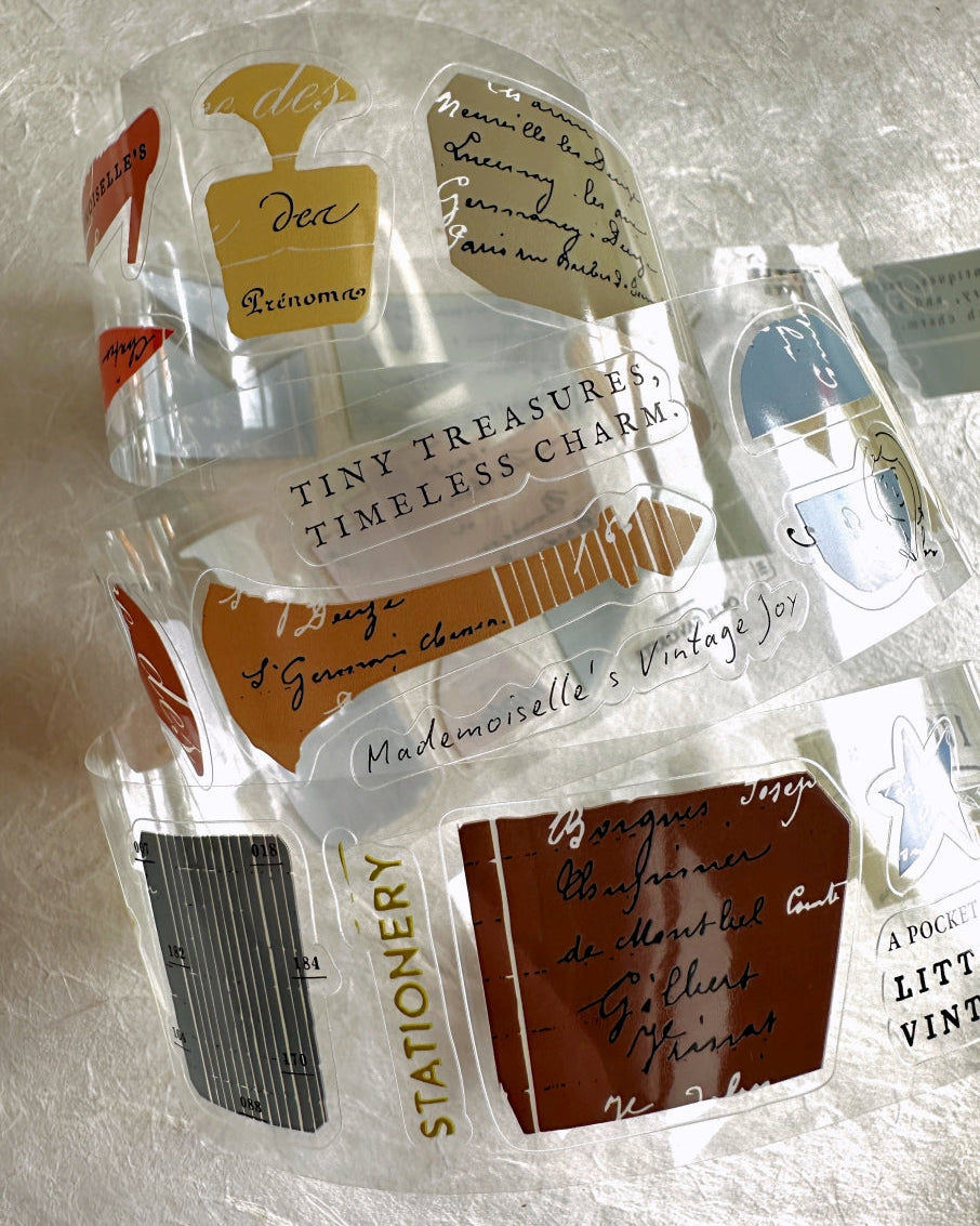 A Kind of Café - Mademoiselle's Vintage Joy kiss-cut PET tape SAMPLES
