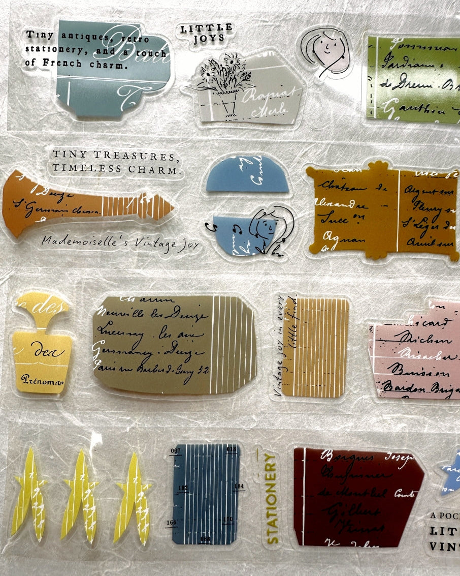 A Kind of Café - Mademoiselle's Vintage Joy kiss-cut PET tape SAMPLES
