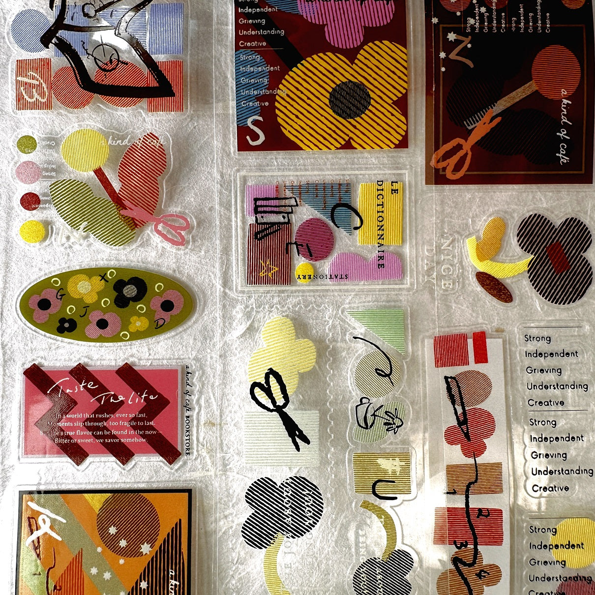 A Kind of Café - Elements kiss-cut PET tape SAMPLES