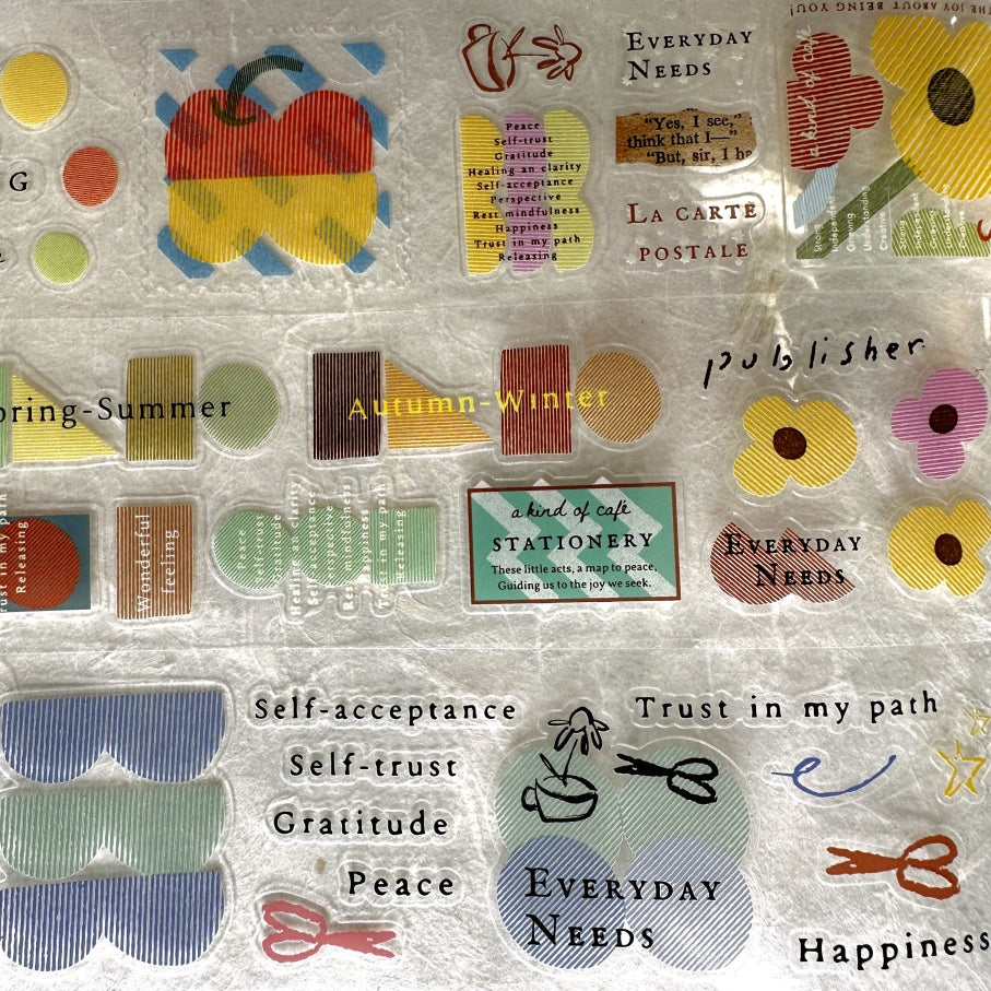 A Kind of Café - Elements kiss-cut PET tape SAMPLES