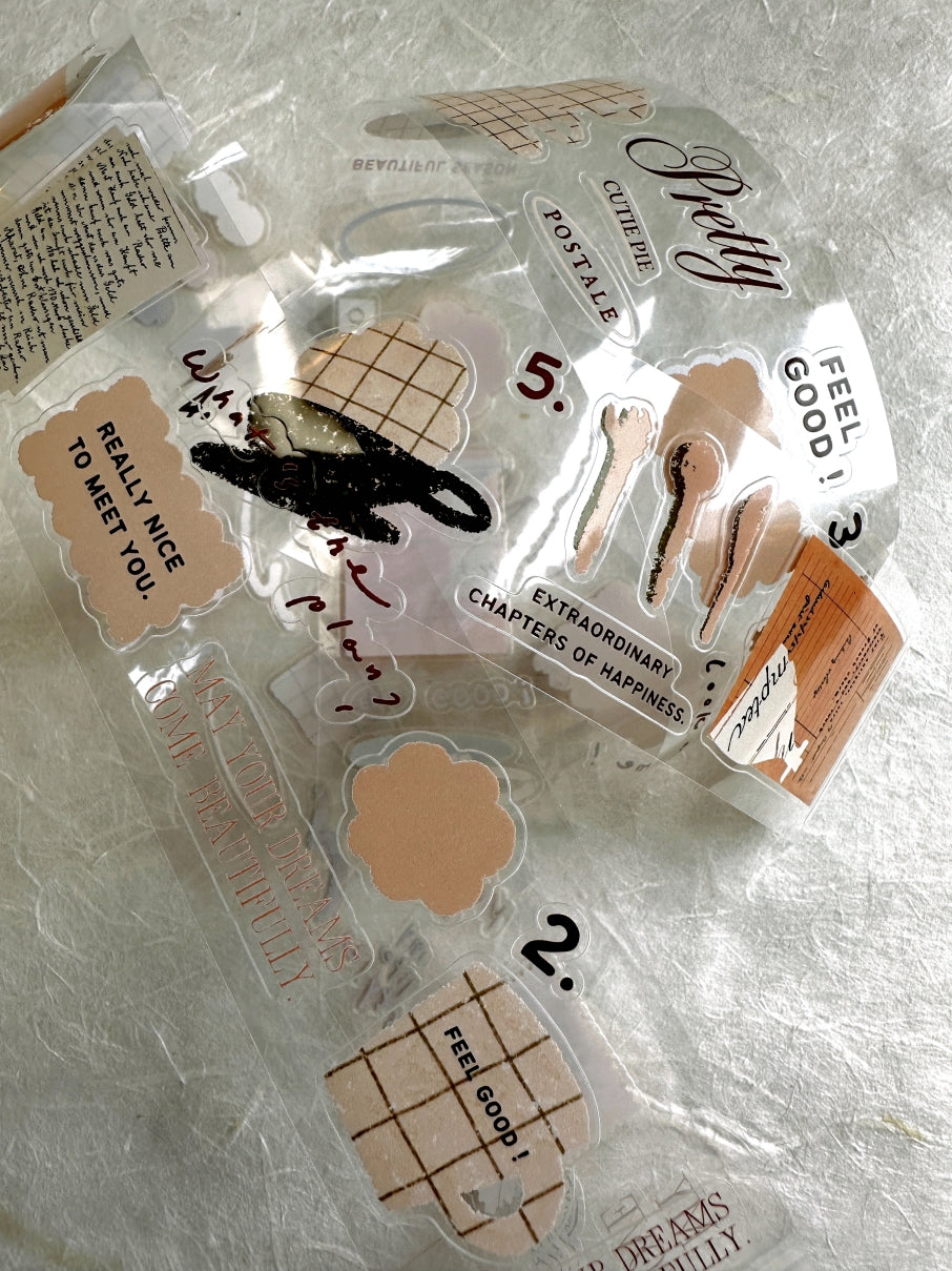 A Kind of Café - Tender Moments kiss-cut PET tape SAMPLES