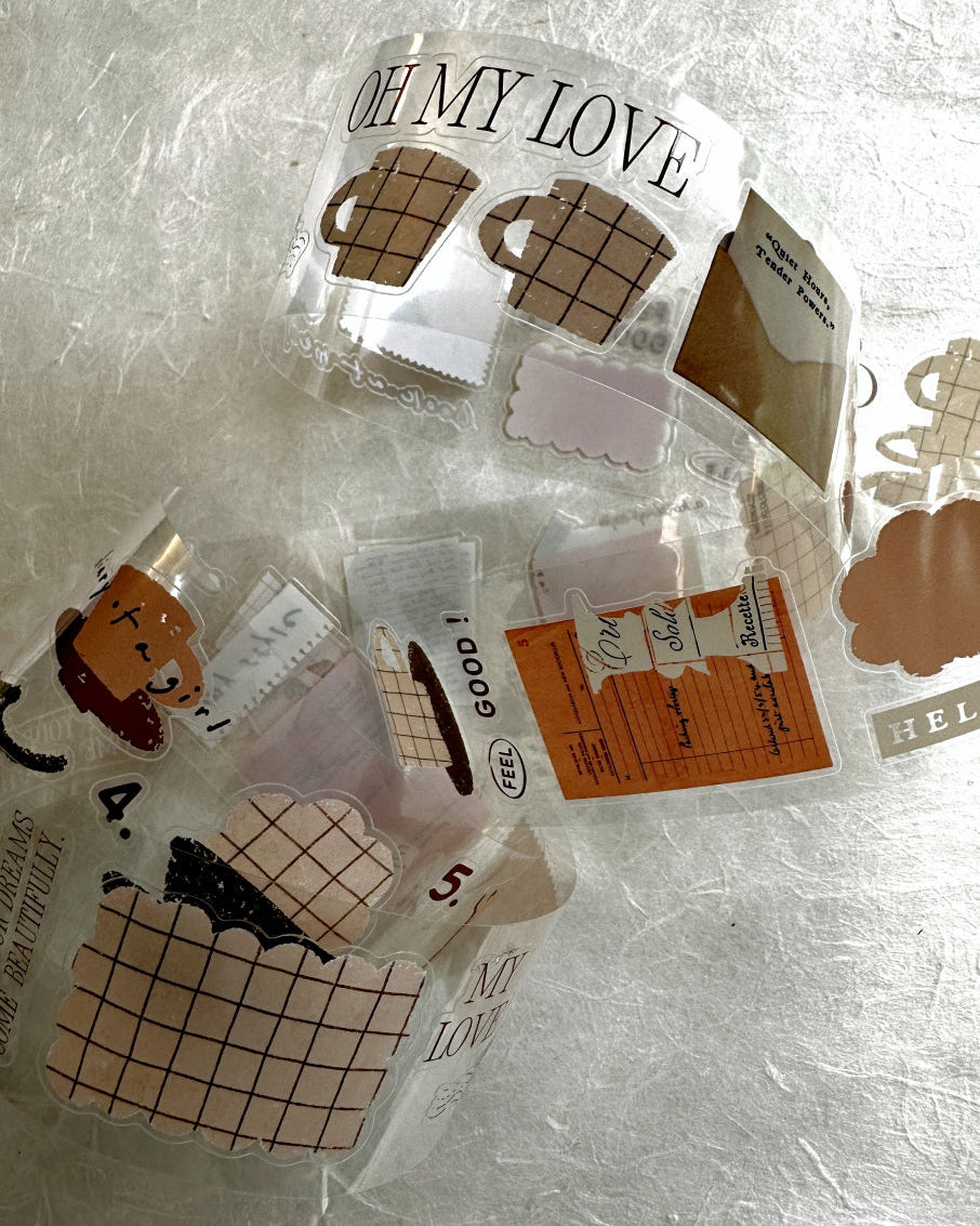 A Kind of Café - Tender Moments kiss-cut PET tape SAMPLES