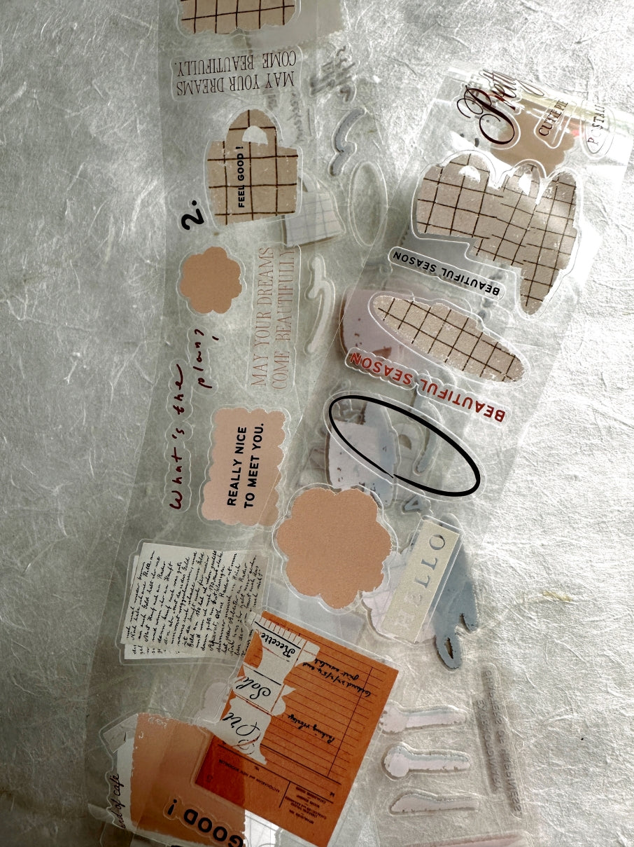 A Kind of Café - Tender Moments kiss-cut PET tape SAMPLES