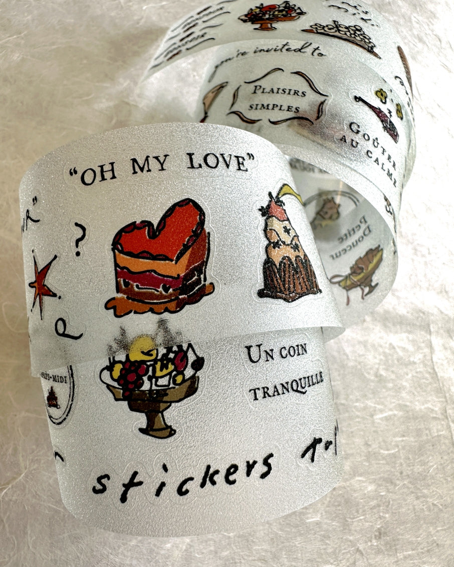 A Kind of Café - French Afternoon Tea kiss-cut PET tape SAMPLES