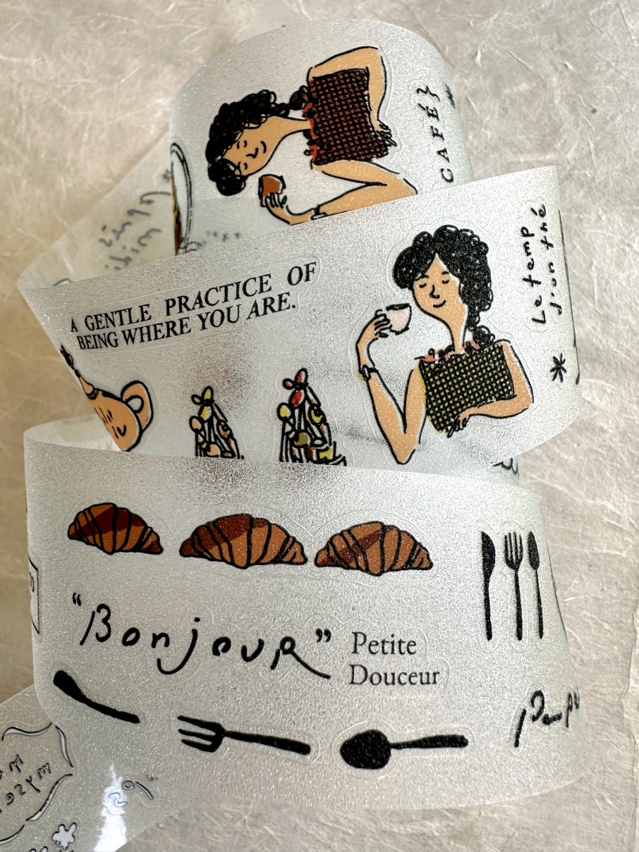 A Kind of Café - French Afternoon Tea kiss-cut PET tape SAMPLES