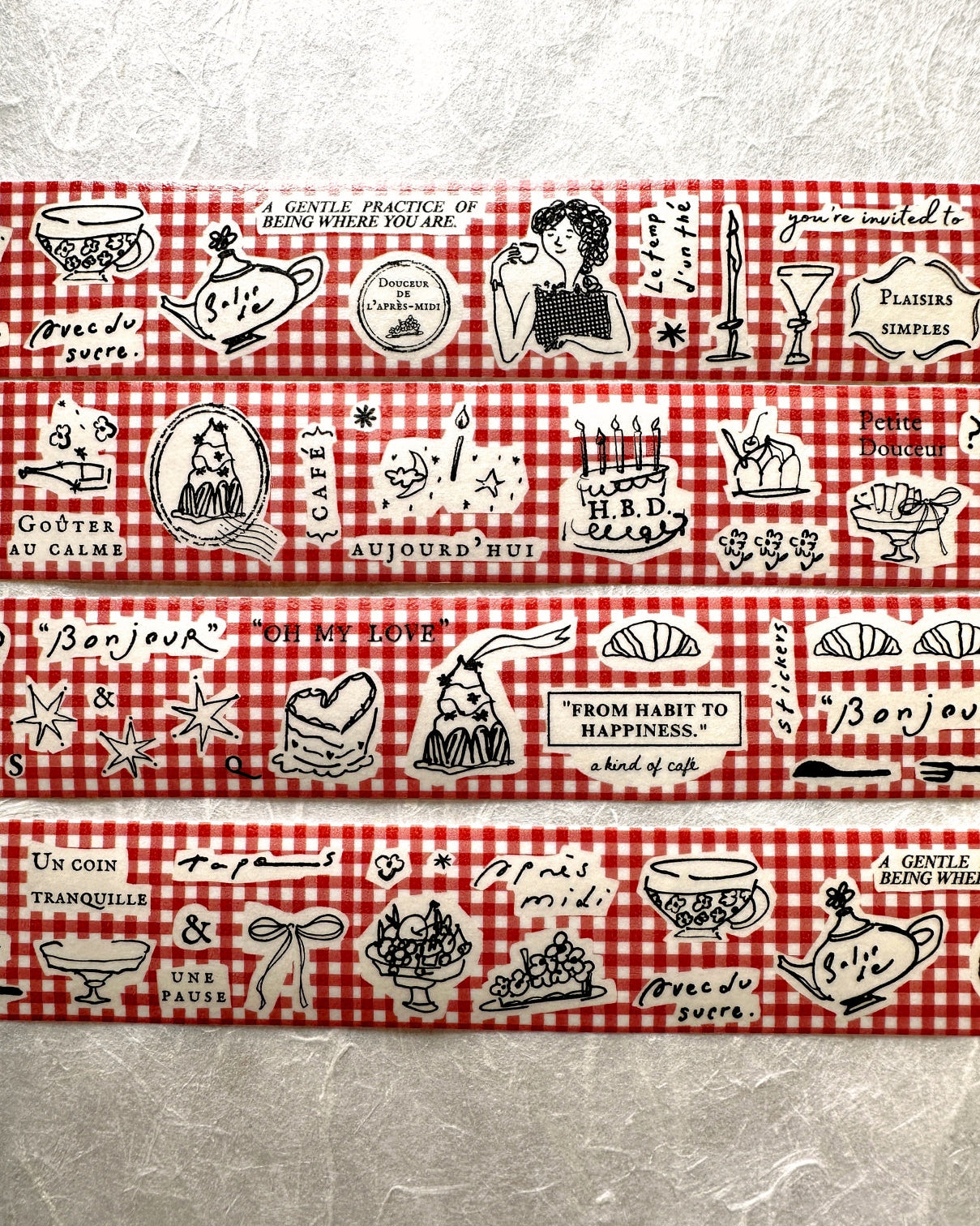 A Kind of Café - Douceur de L'après-midi washi tape SAMPLES