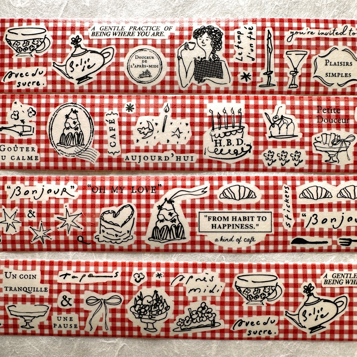 A Kind of Café - Douceur de L'après-midi washi tape SAMPLES