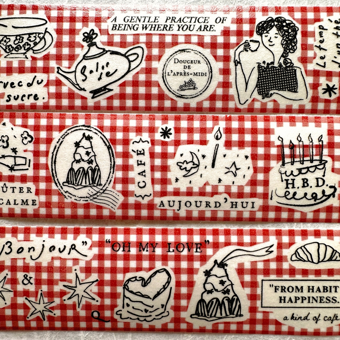 A Kind of Café - Douceur de L'après-midi washi tape SAMPLES