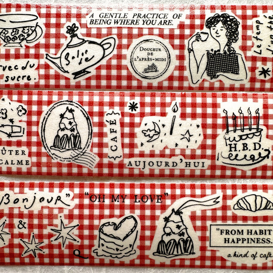 A Kind of Café - Douceur de L'après-midi washi tape SAMPLES