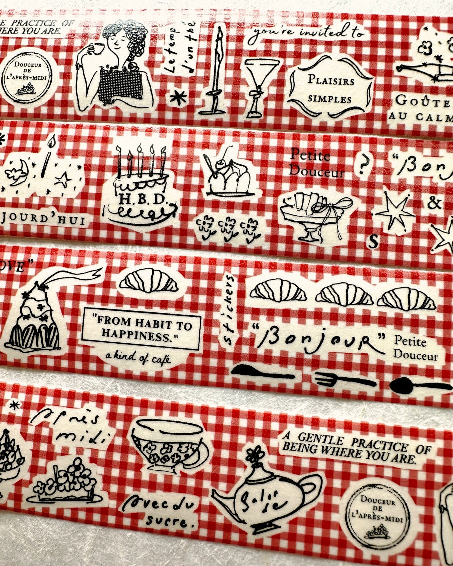 A Kind of Café - Douceur de L'après-midi washi tape SAMPLES