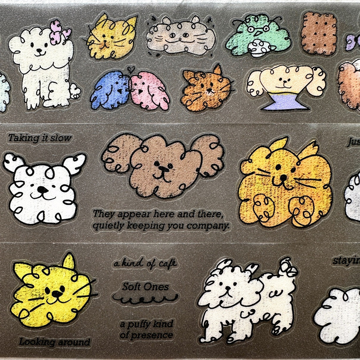 A Kind of Café - Soft Ones kiss-cut PET tape SAMPLES
