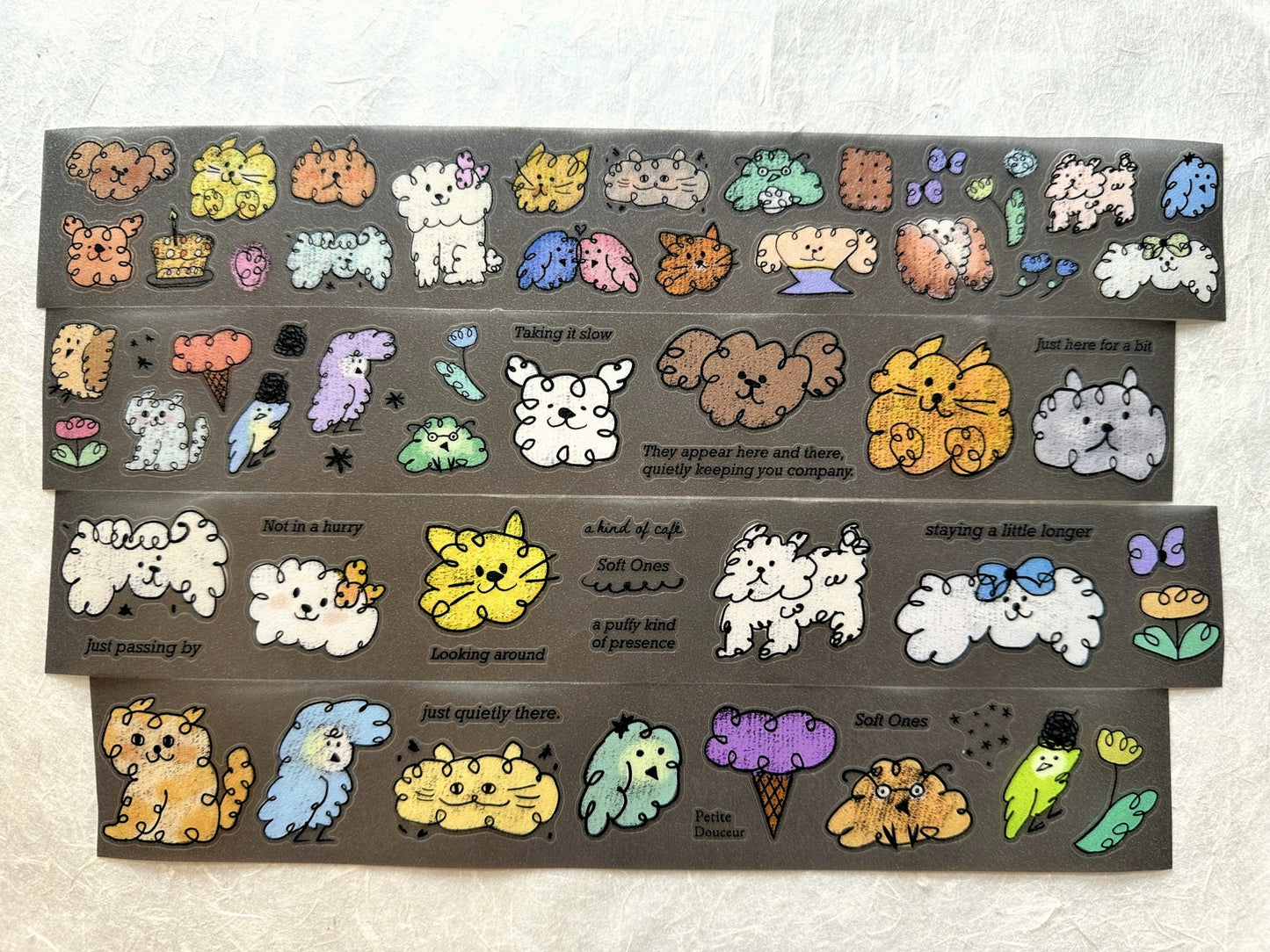 A Kind of Café - Soft Ones kiss-cut PET tape SAMPLES